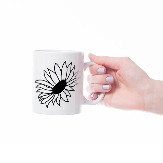 wildflower mug, beautiful flowers, flower wallpaper, nature, mug, printed mug, hand, flower, flower background, cup, coffee mug. Evaluating mugs for print and packaging quality